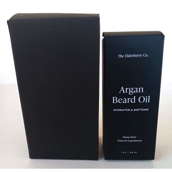 Elderberry Co Beard Oil Bundle with Beard Brush & Comb